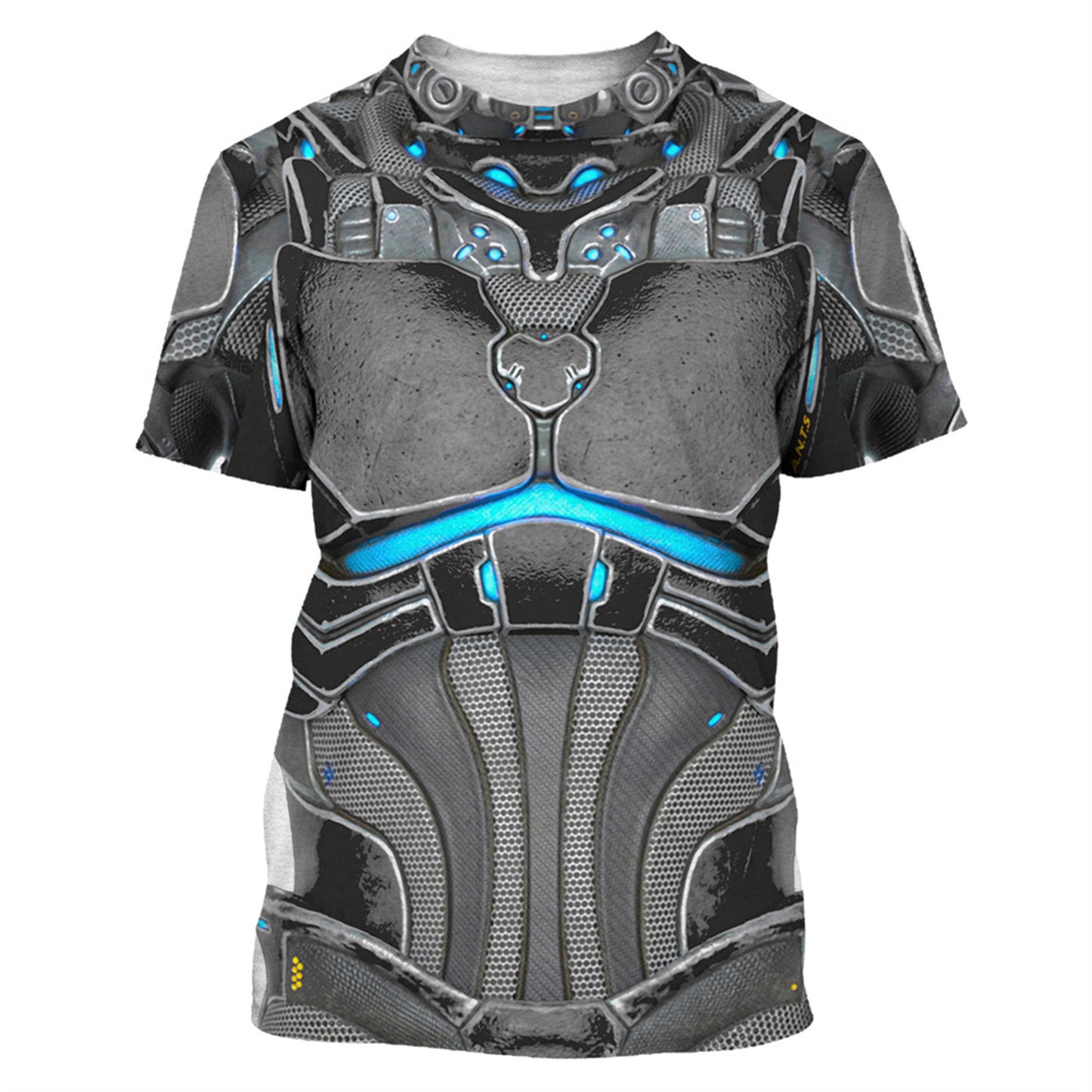 Men's Armor Pattern 3d Digital Printing Short-sleeved T-shirt