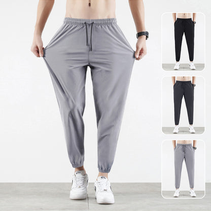 Men's Ice Silk Casual Sports Pants for Cool and Casual Vibes