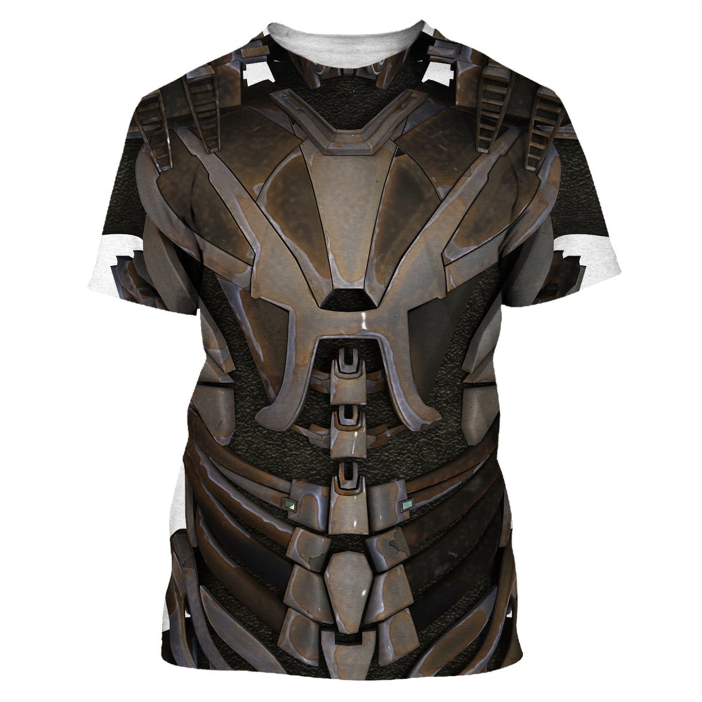 Men's Armor Pattern 3d Digital Printing Short-sleeved T-shirt