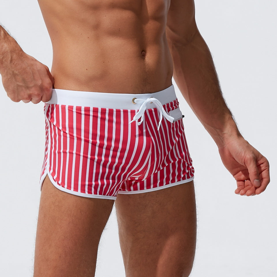 Sexy Front Pocket Swim Trunks-Stylish and Functional Beachwear