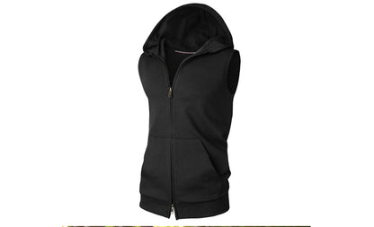 Men's Sleeveless Hoodies-Cool and Sleeveless