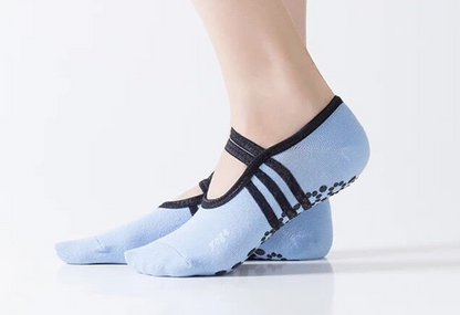 Non-Slip Ballet-Style Yoga Socks for Fitness and Dance