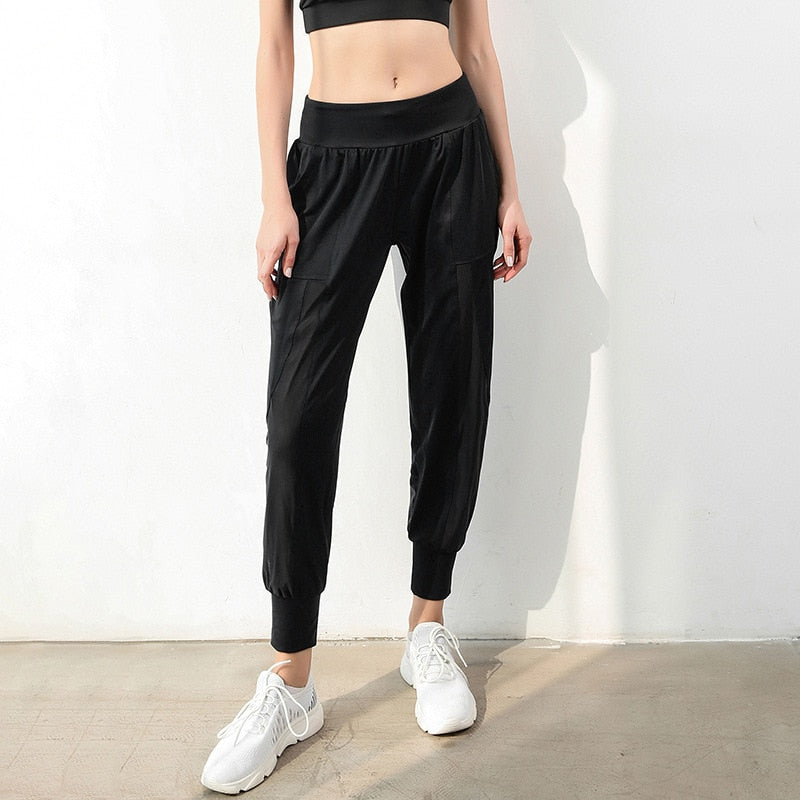 Quick-Drying Cropped Pants for Running Fitness-Stay Comfortable