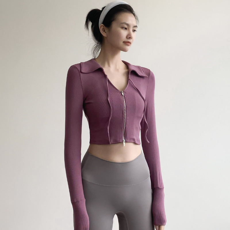 Quick-Drying Long Sleeve Yoga Jacket for Ultimate Comfort and Style