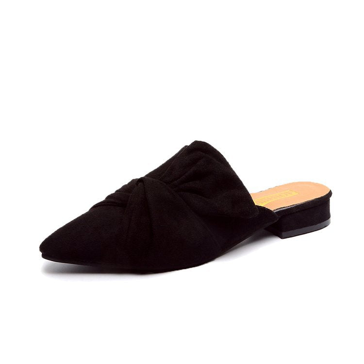 Pointed Suede Slippers for Timeless Style and Chic Sophistication