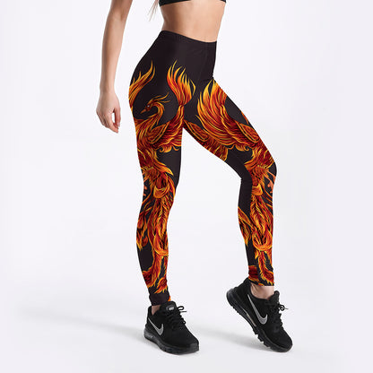 Rising Phoenix Yoga Leggings ជាមួយនឹងផាសុកភាព និងរសជាតិ 