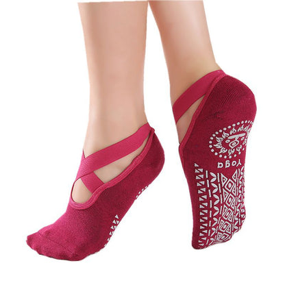 Cross Belt Yoga Socks-Stylish and Supportive Footwear