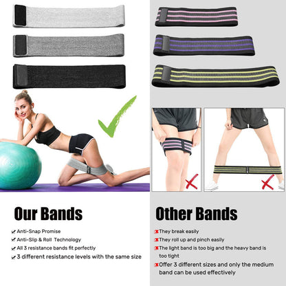 Fitness Elastic Band Hip Ring សម្រាប់ការហ្វឹកហាត់ត្រគាកប្រកបដោយប្រសិទ្ធភាព