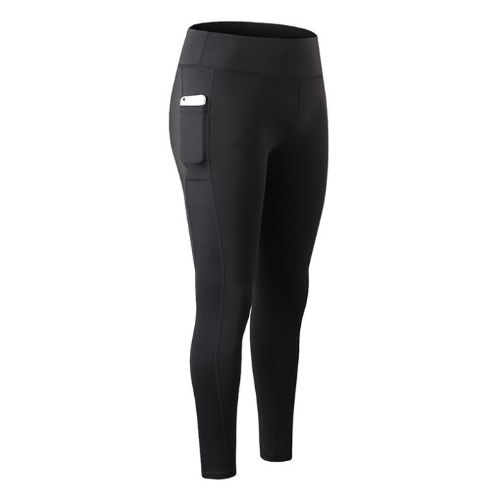 High Waist Yoga Pants with Pocket-Seamless Sport Leggings