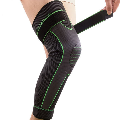 Non-Slip Long Straps Knee Pads for Running and Fitness Leg Protection