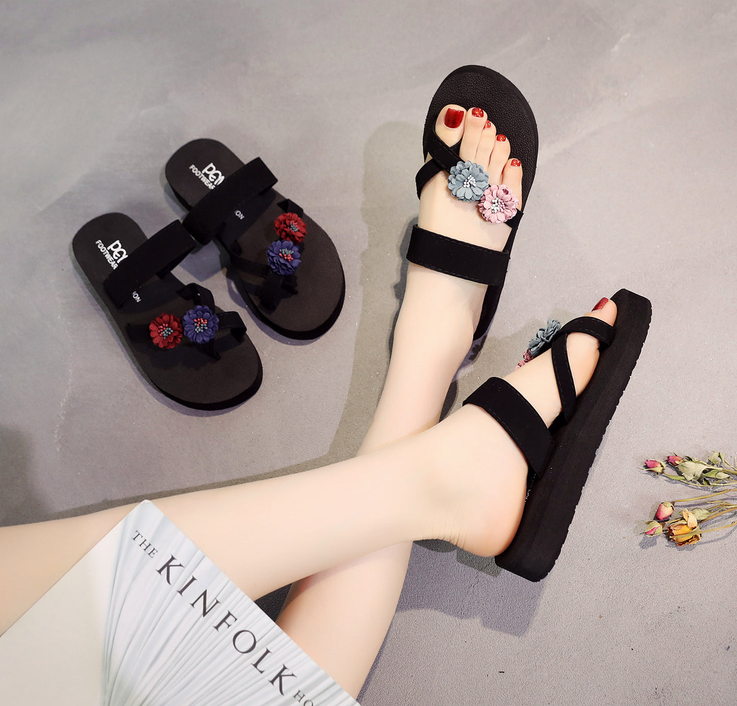 Ladies' Fashionable Flip Flops for Effortless Elegance-Step into Style