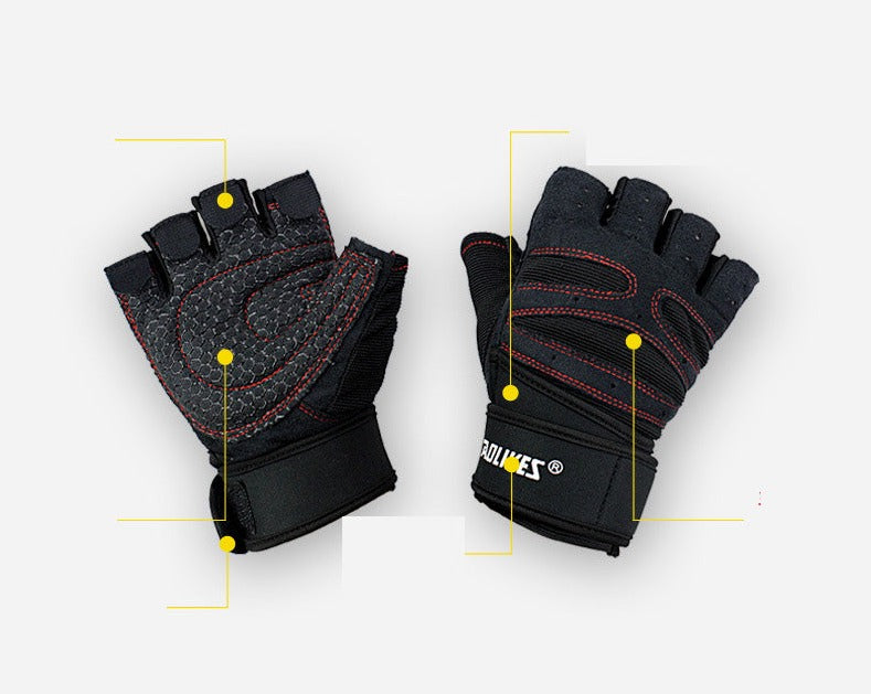 Versatile Fitness Gloves-Ideal for Dumbbell、Weightlifting and Training