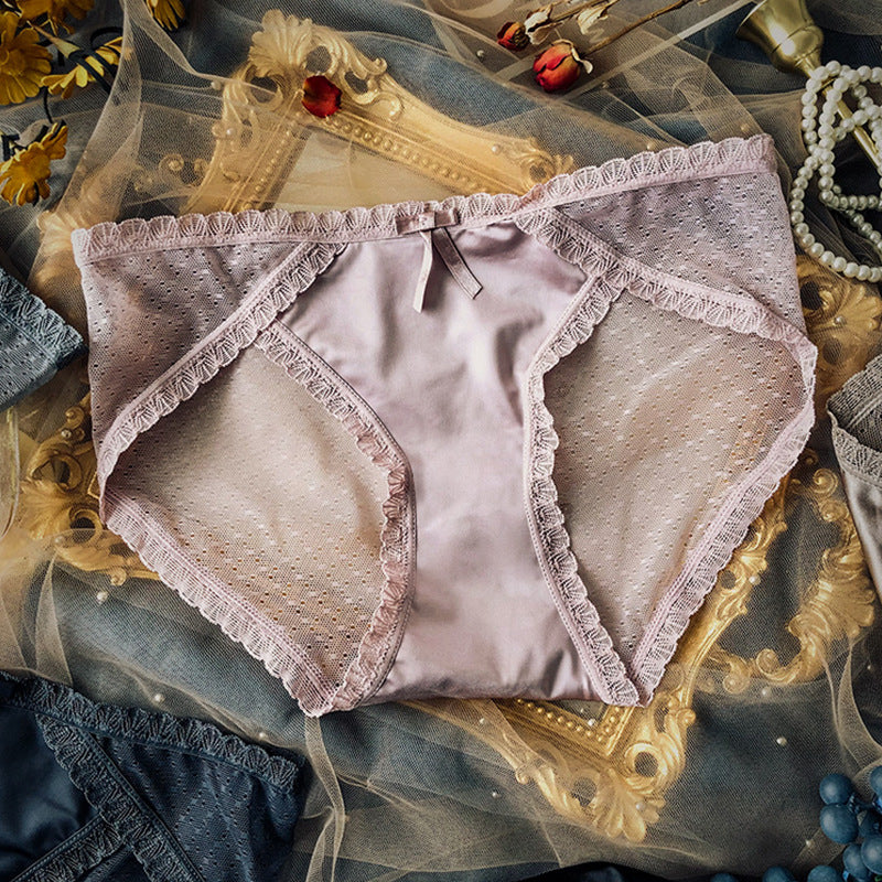 Omen's Transparent French Lace Underwear-Ebrace Elegance and Intrigue