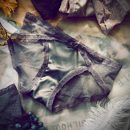 Omen's Transparent French Lace Underwear-Embrace Elegance and Intrigue