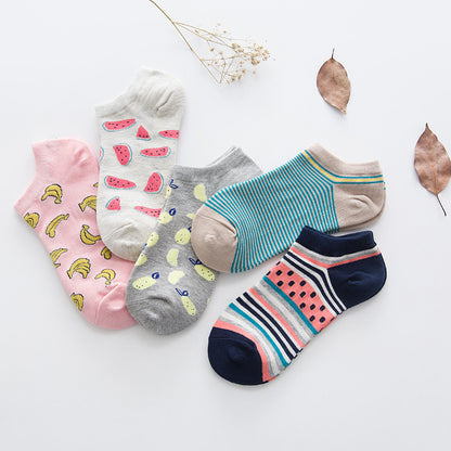 Chic Solid Color Low Boat Socks-Effortless Style for Leisure Moments