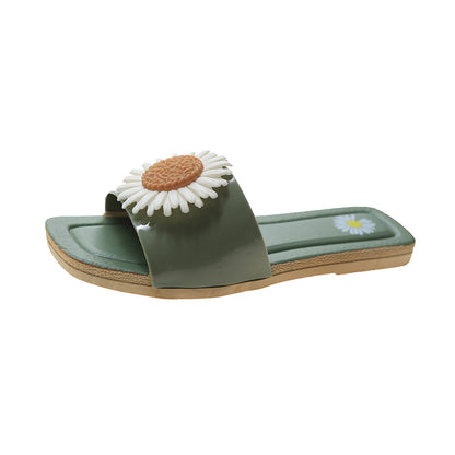 Women's Fashionable Beach Flower Slippers-Stylish and Comfortable