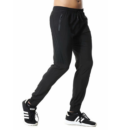 Men's Quick-Drying Sports Pants with Zipper Pockets