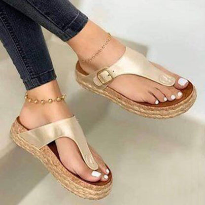 Fashionable Cork Slippers with Flip-Flops-Trendy Sandals for Fun