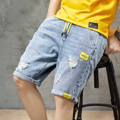 Thin Denim Shorts for Men–Embrace Comfort in Loose-Fitting Pants