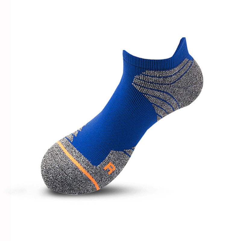 Elite Men's Sports Socks with Low Cut and Thick Towel Bottom