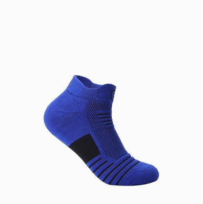 Elite Men's Sports Socks with Low Cut and Thick Towel Bottom