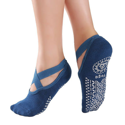 Cross Belt Yoga Socks-Stylish and Supportive Footwear