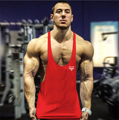 Men's Fitness Fashion Personality Vest for a Trendy Workout Look