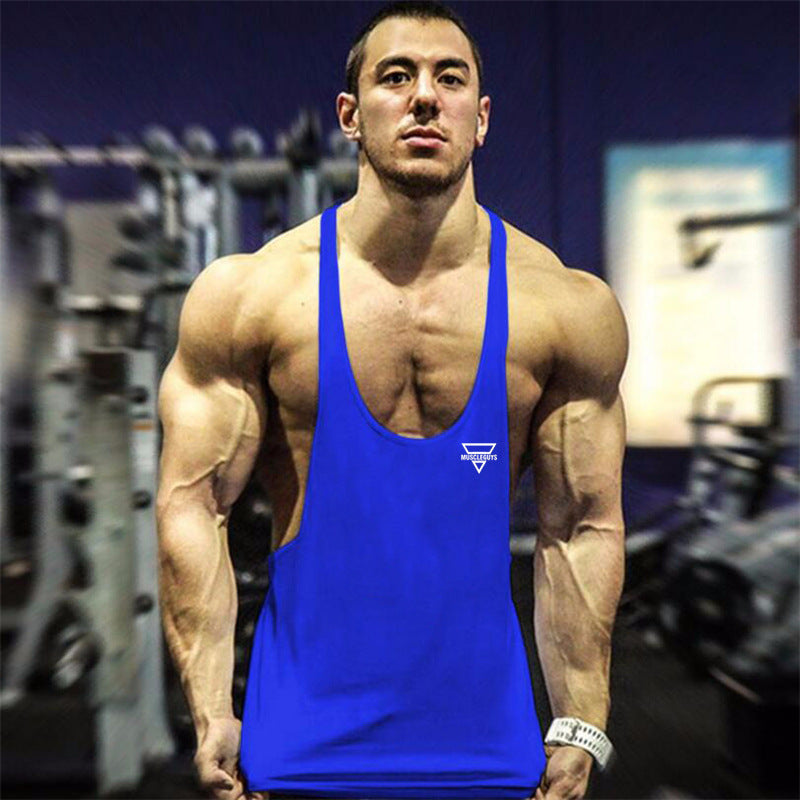 Men's Fitness Fashion Personality Vest for a Trendy Workout Look