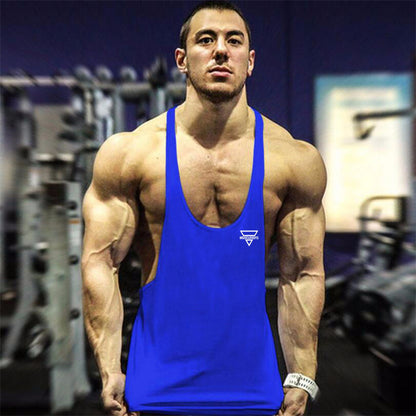 Men's Fitness Fashion Personality Vest for a Trendy Workout Look