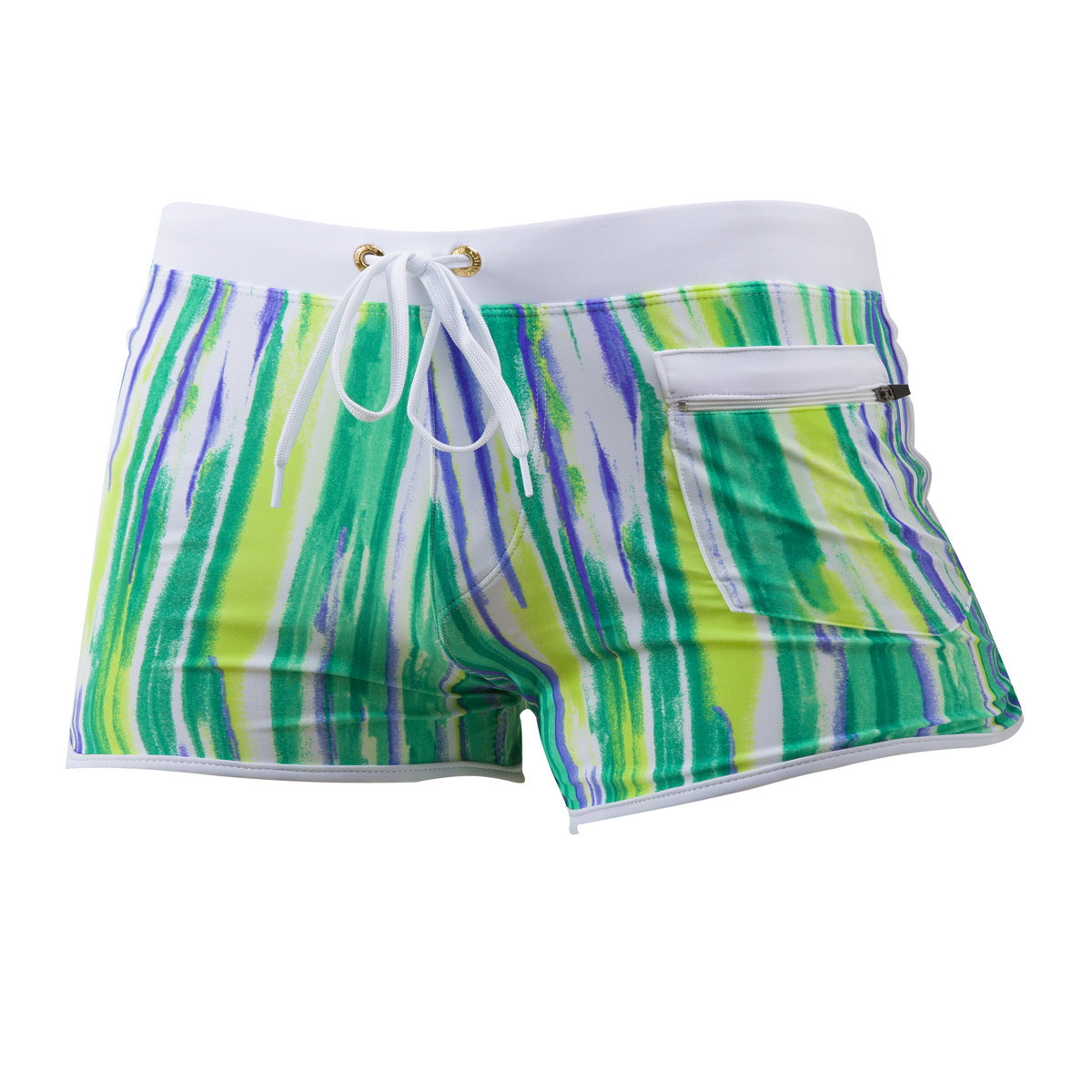 Sexy Front Pocket Swim Trunks-Stylish and Functional Beachwear