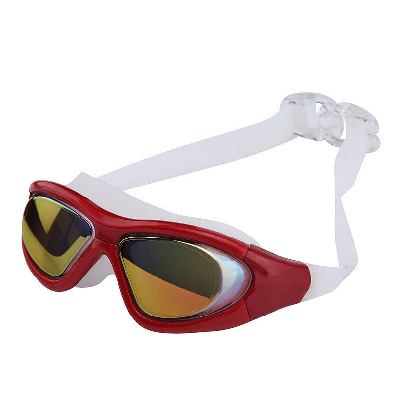 Waterproof Silicone Anti-Fog Swimming Goggles with Clear Vision