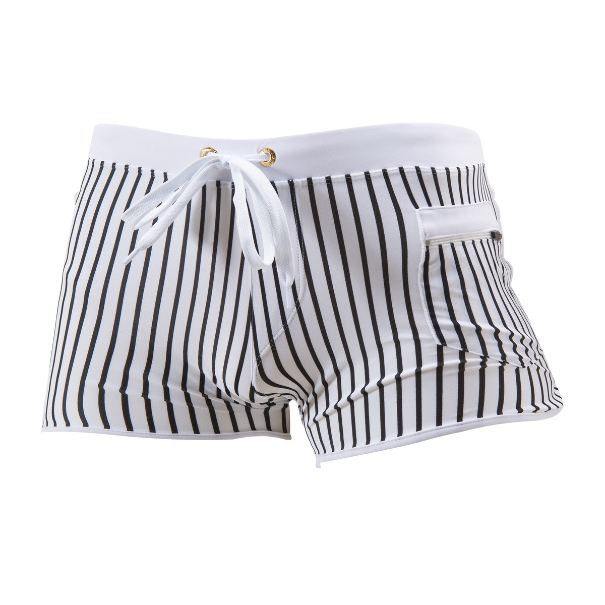 Sexy Front Pocket Swim Trunks-Stylish and Functional Beachwear