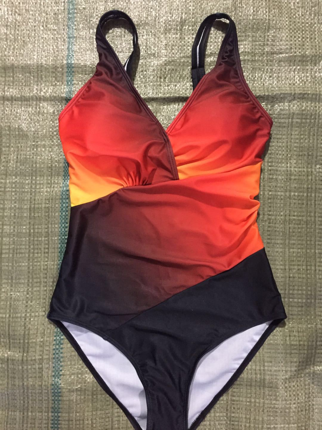 Chic Rainbow Swimsuit-Elevate your Beach Look