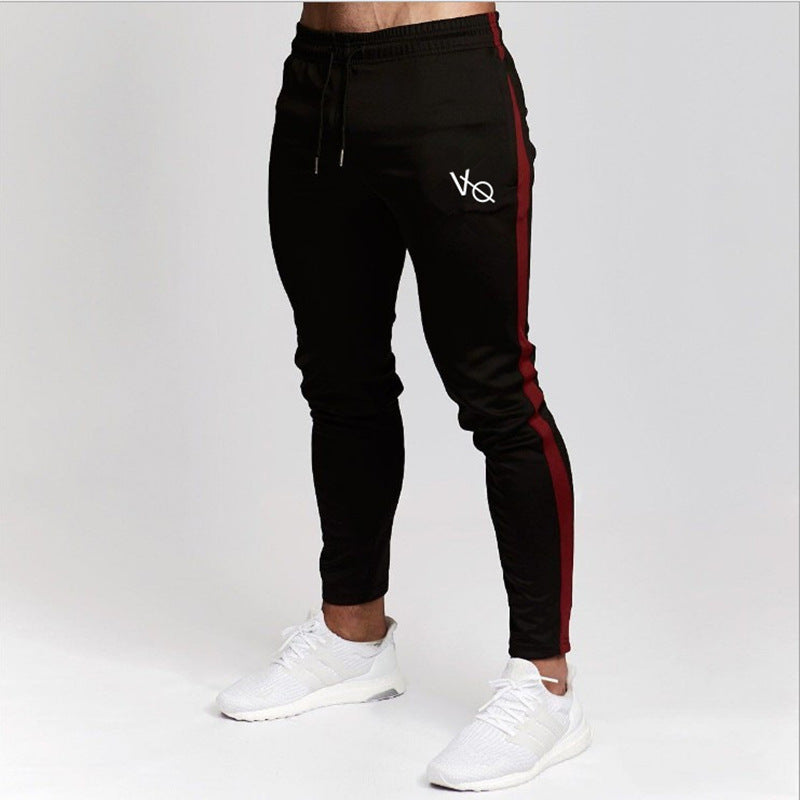 Splicing Zipper Slim-Fit Running Pants-ទាន់សម័យ និងផាសុកភាព