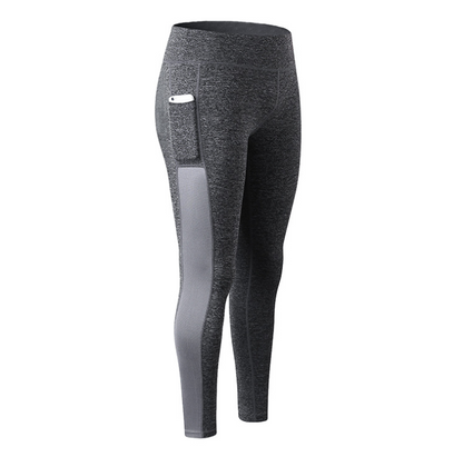 High Waist Yoga Pants with Pocket-Seamless Sport Leggings