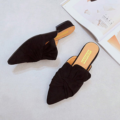 Pointed Suede Slippers for Timeless Style and Chic Sophistication