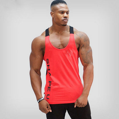 Men's Sports Running and Fitness Tops with a Stylish String Detail