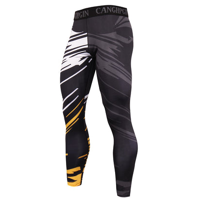 Men's High Elastic Compression Pants-Quick-Drying Fitness Pants