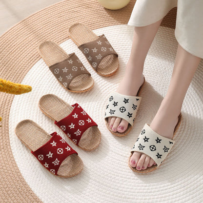 Linen Slippers for Women-Perfect for Indoor Home Relaxation