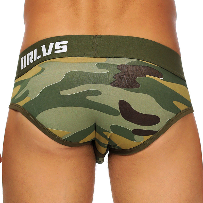 Low Waist Camouflage Briefs-Sexy and Comfortable Cotton Underwear