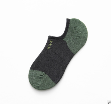 Men's Cotton Socks with Embroidery Detail for Stylish Comfort