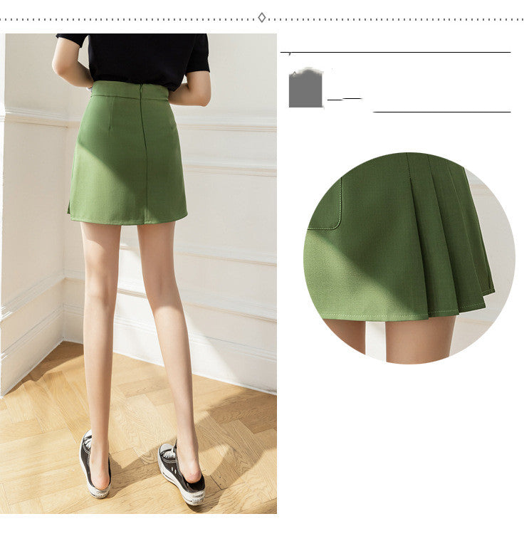 Anti-Glare A-Line Short Fashion Skirt-Stylish and Flattering