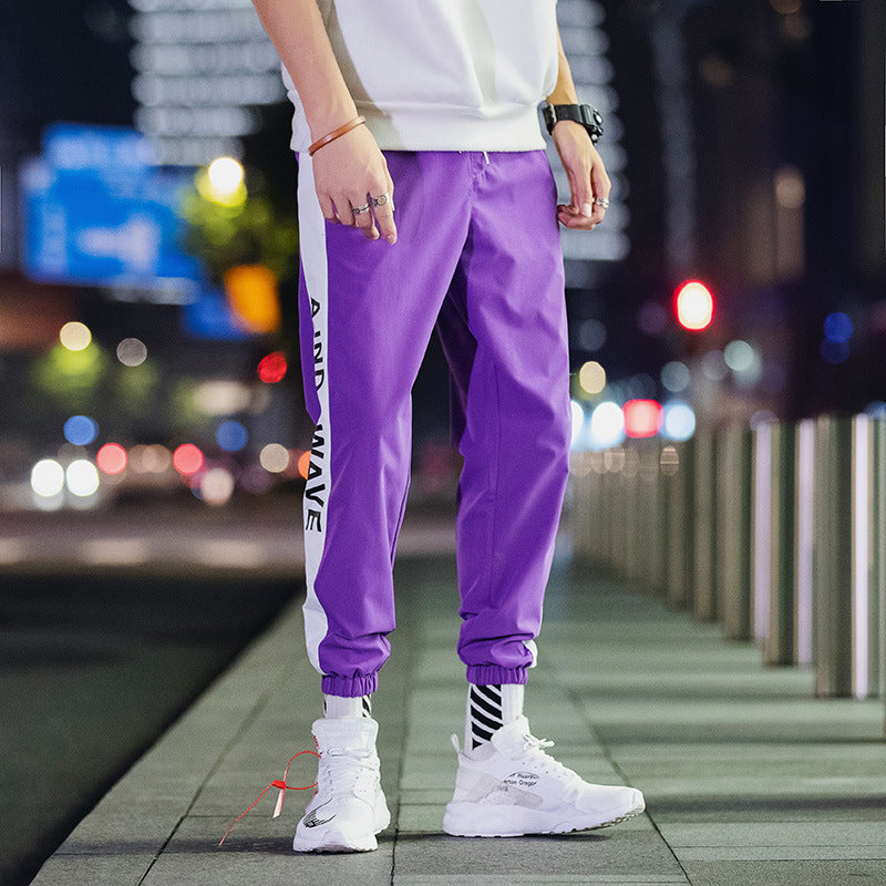 Men's Casual Korean Youth Tie-Foot Harem Pants for a Sporty Look