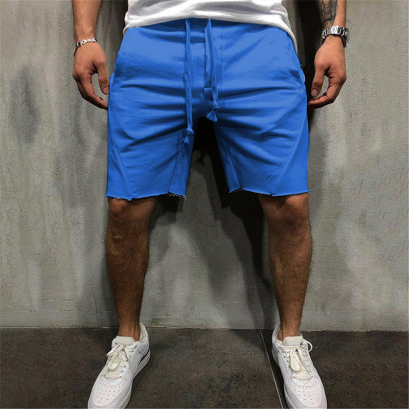 Fitness Men's Solid Color Shorts for Comfort and Performance