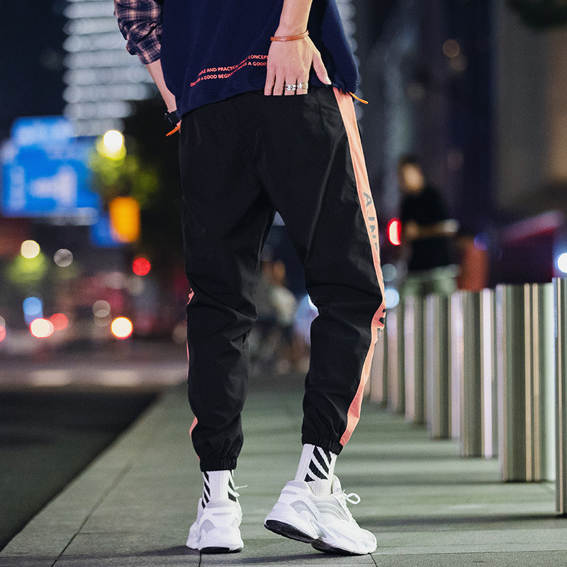 Men's Casual Korean Youth Tie-Foot Harem Pants for a Sporty Look