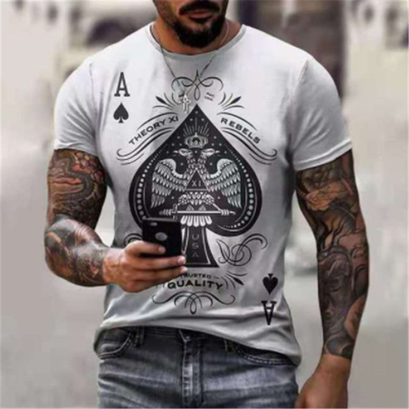 Men's Casual Short Sleeve T-shirt-Comfortable and Stylish