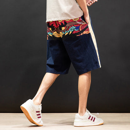 Chinese Style Loose Straight-Leg Pants for a Cultural Look