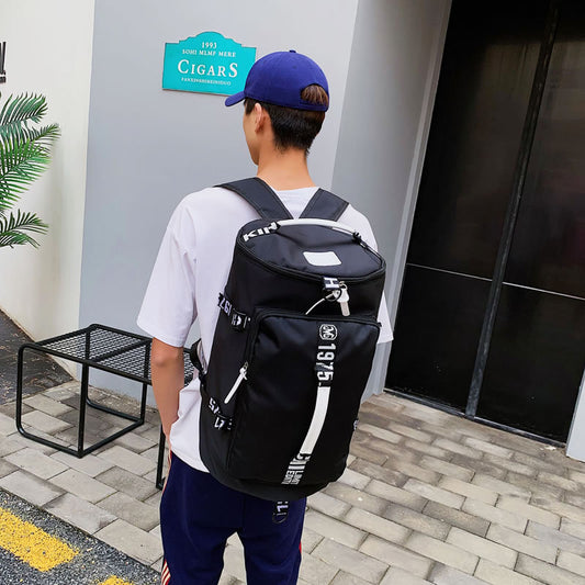 Backpack Gym Bag កាបូបស្ពាយធ្វើដំណើរចល័តរបស់បុរស