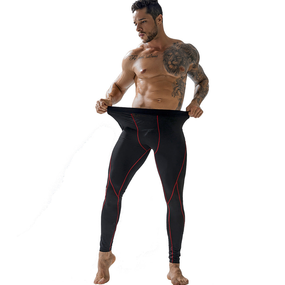 Men's Elastic Tight Workout Sports Pants-Comfortable and Stylish