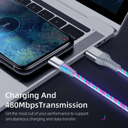 Fast Charging and Luminous Phone Data Cable for Ultimate Convenience